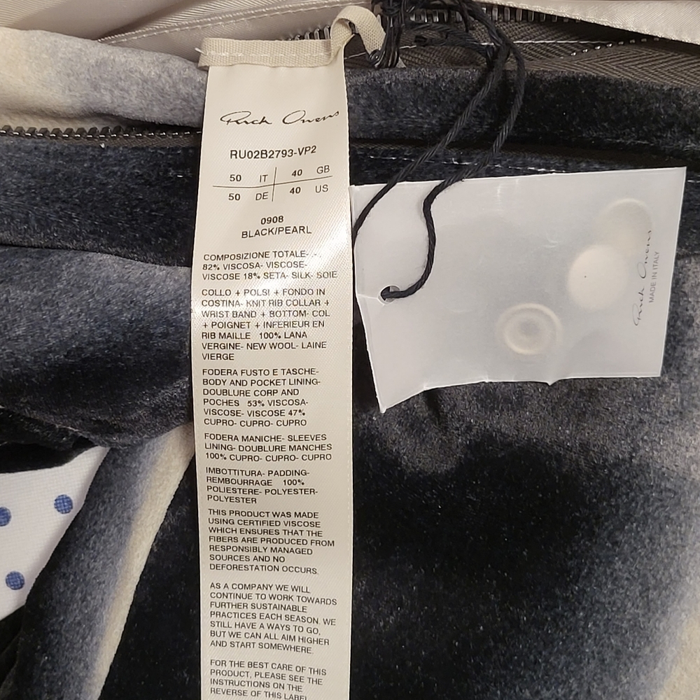 RICK OWENS Raglan Flight Jacket - Picture 7 of 8